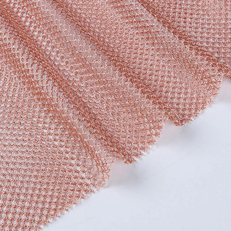 Charlize - Solid Mesh Mini Party Dress