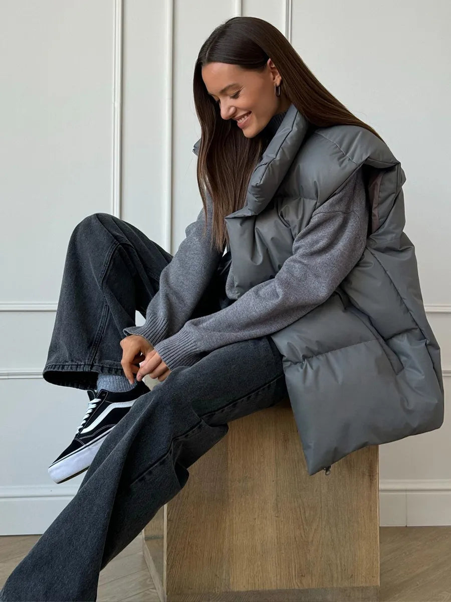 Henna - Vest for women neutral colours