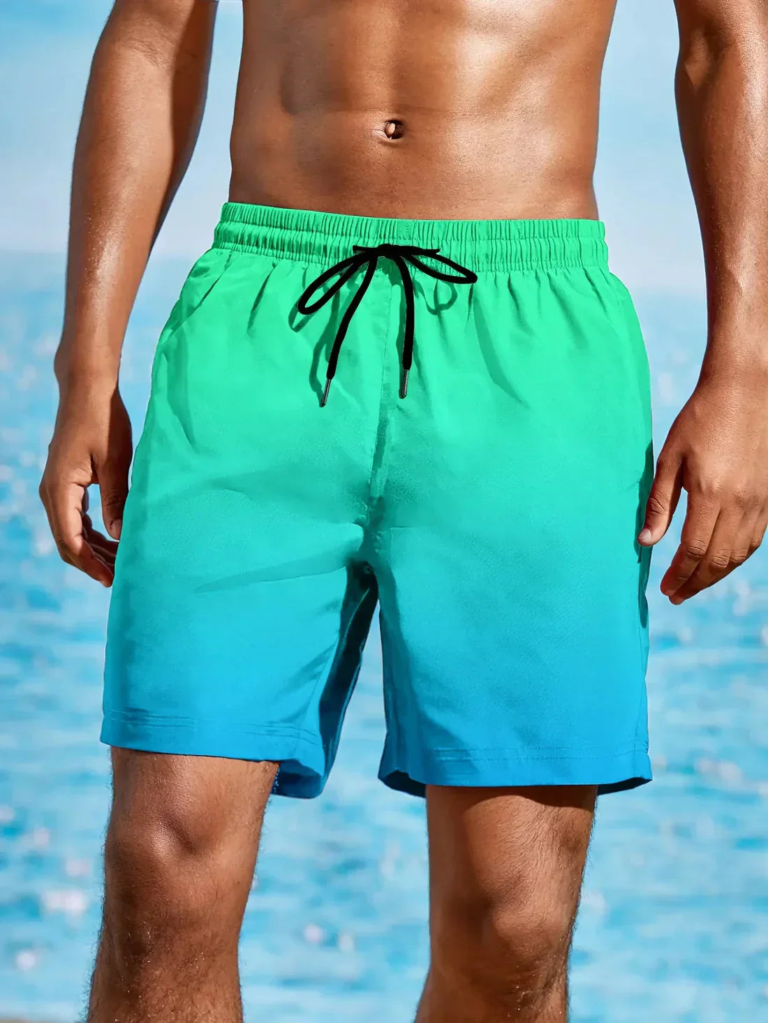 Leo - Beach shorts with colour gradient