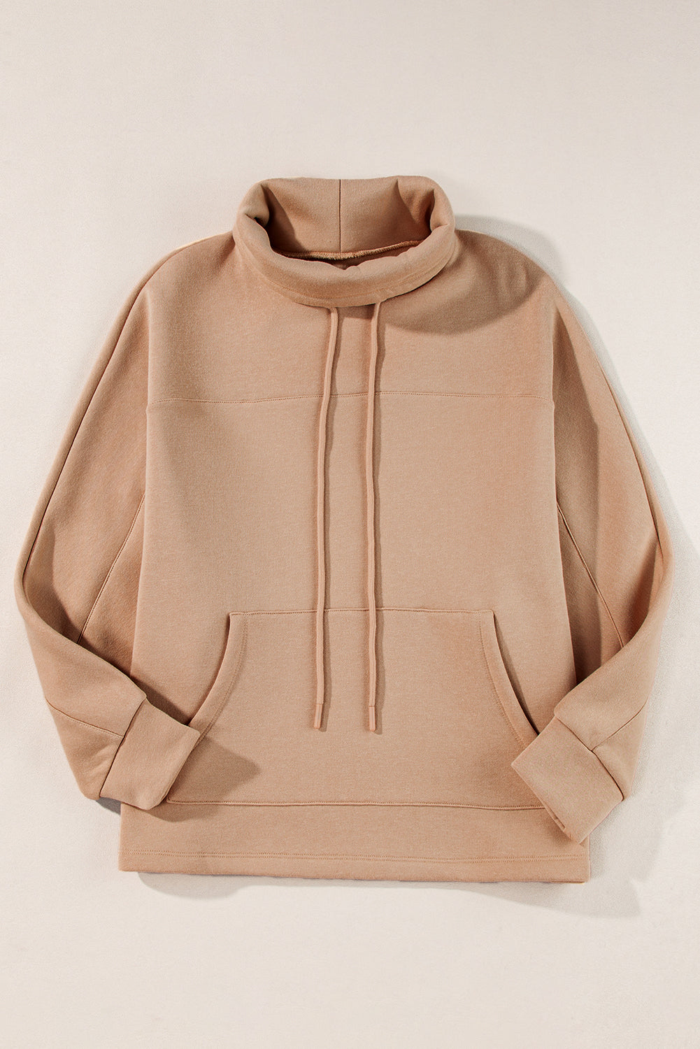 Aubrey - Turtleneck sweatshirt with drawstring and sleeves