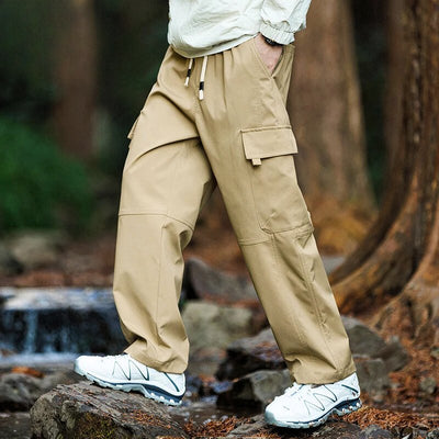 Men's hiking trousers made from hard-wearing, water-repellent material