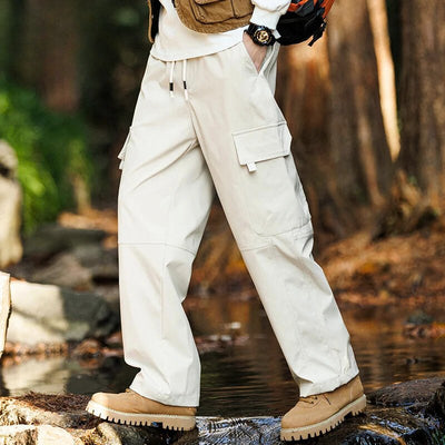 Men's hiking trousers made from hard-wearing, water-repellent material