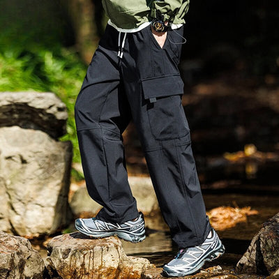 Men's hiking trousers made from hard-wearing, water-repellent material