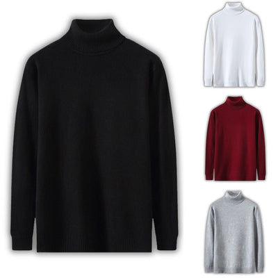 Turtleneck Jumper - Men - Soft Knit - Classic Fit - Ambros