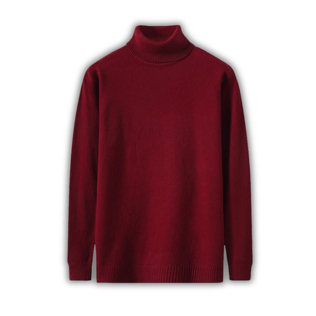 Turtleneck Jumper - Men - Soft Knit - Classic Fit - Ambros