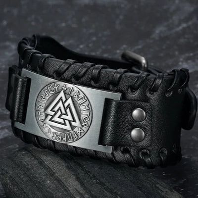 Men's Viking Leather Bracelet - Leif