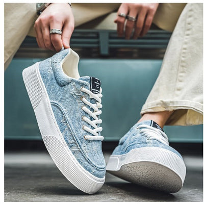 British retro style men's low top trainers camel colour - Henry