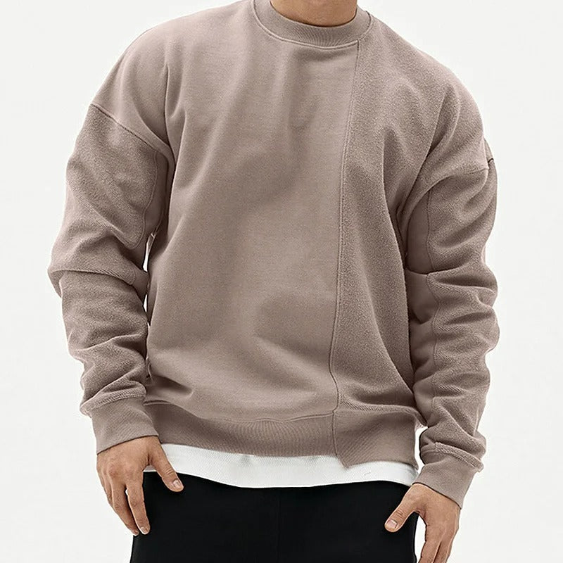 Nathan - Casual men's jumper with round neckline