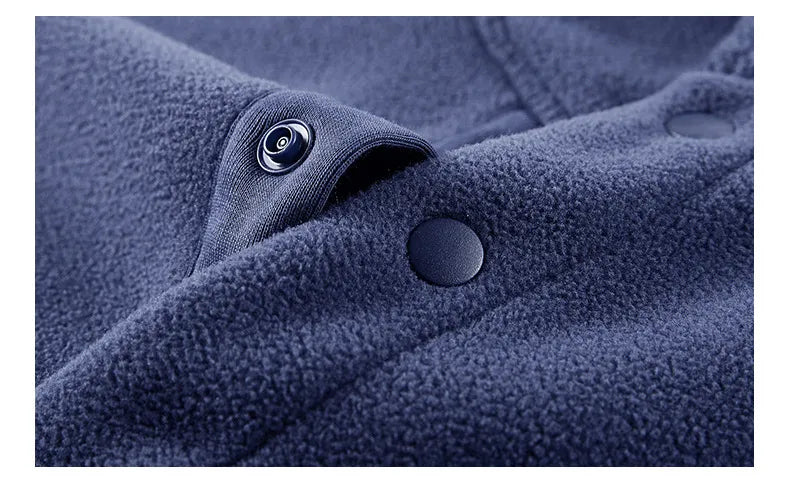 Josh - Men's jacket with stand-up collar, lined with fleece