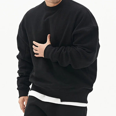 Nathan - Casual men's jumper with round neckline