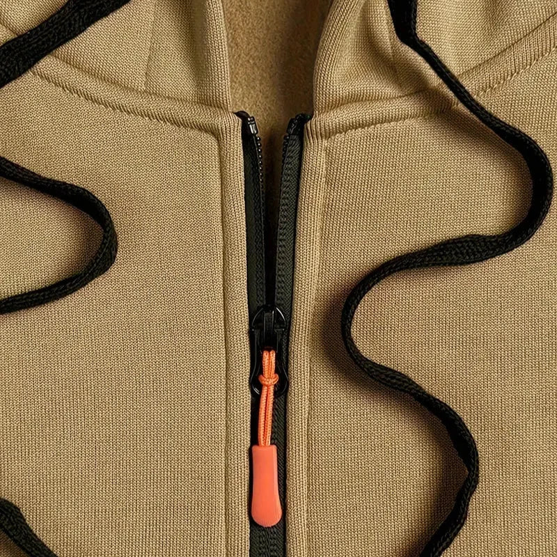 Men's sweatshirt with hood and pockets - Cesar