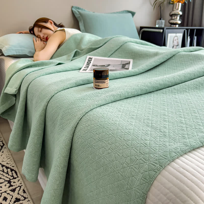 Cotton muslin bedspread