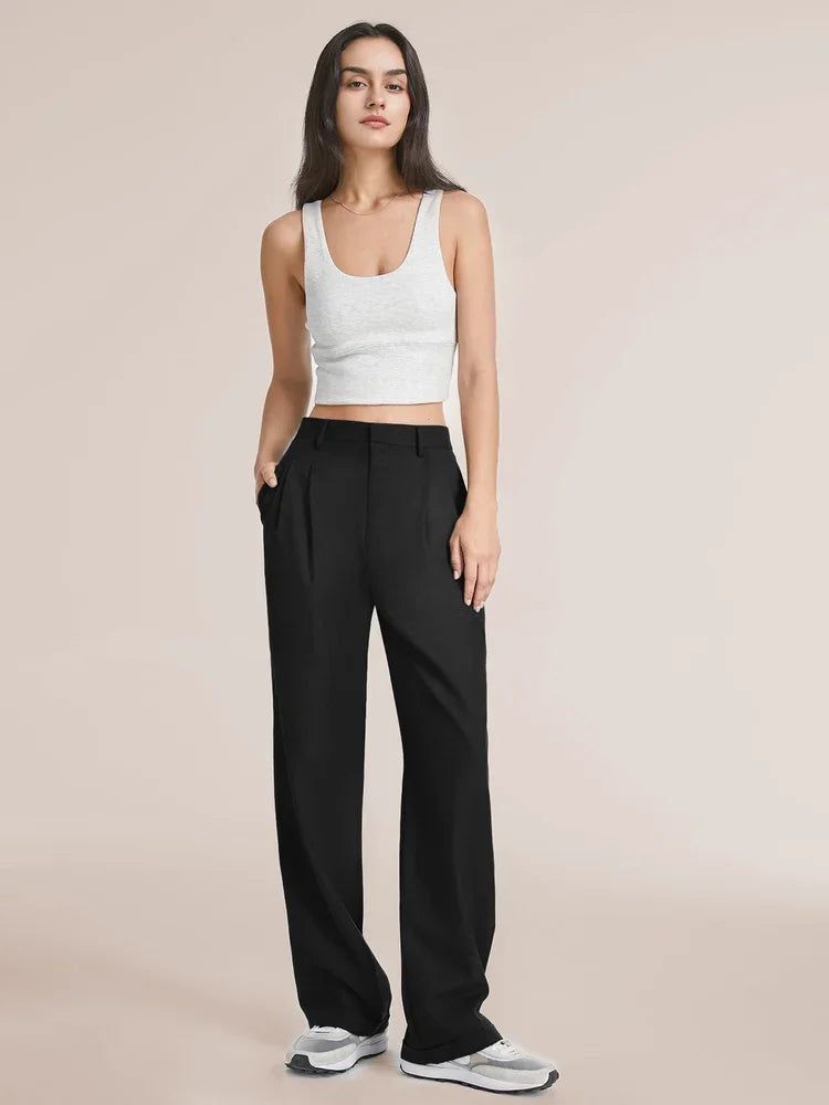 High rise wide leg dress pants - Elira