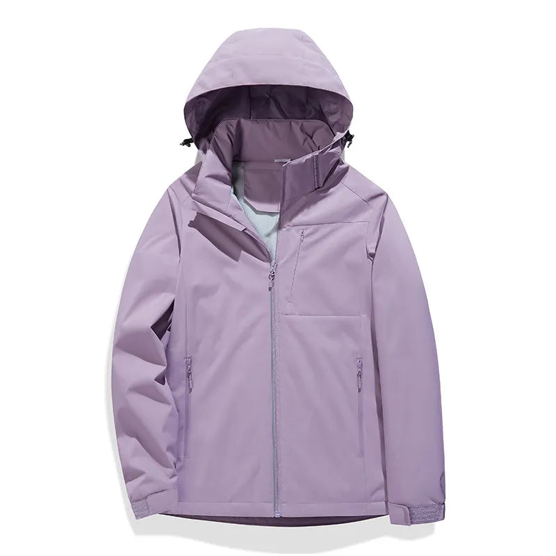 Kasy - Waterproof, lined fleece scarf jacket