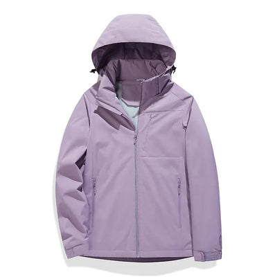 Kasy - Waterproof, lined fleece scarf jacket