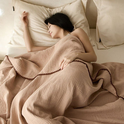 Cotton muslin blanket