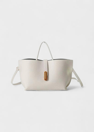 Women's tote bag synthetic leather textured elegant design - Noiré