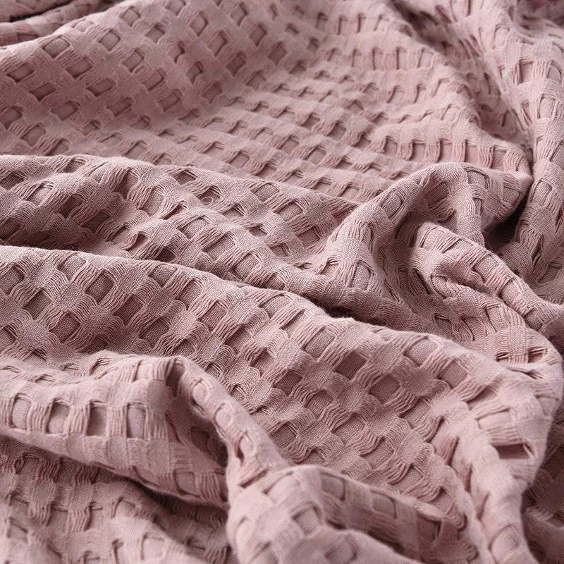 Lightweight cotton blanket