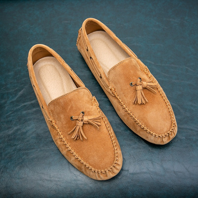 Men's soft sole loafers with tassels - Alessio