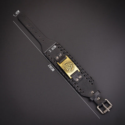 Men's Viking Leather Bracelet - Leif