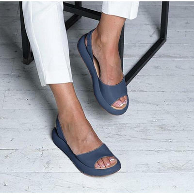 Elegant open platform women's sandals