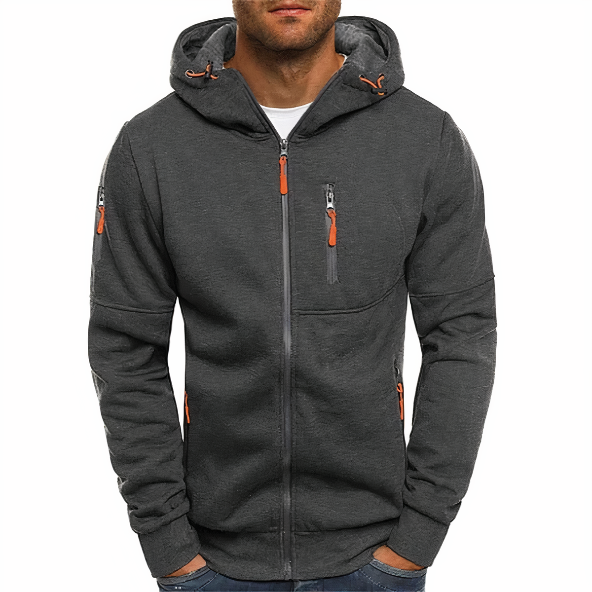 NATHAN - Hoodie with zip