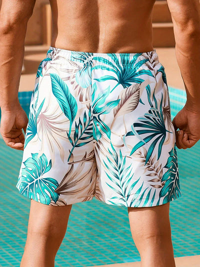 Noah - Tropical swim shorts with pockets