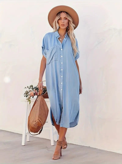 Leonie - Shirt dress with fixed pockets
