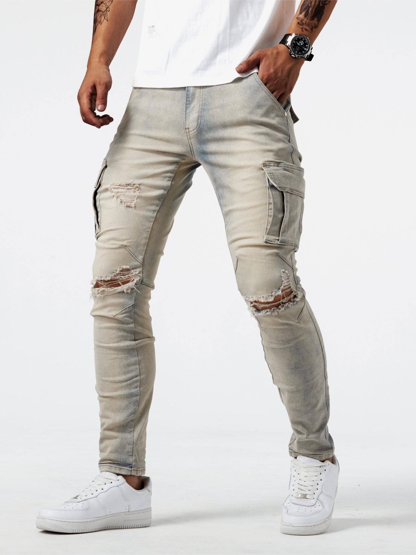 Nash - Slim-fit cargos in street style