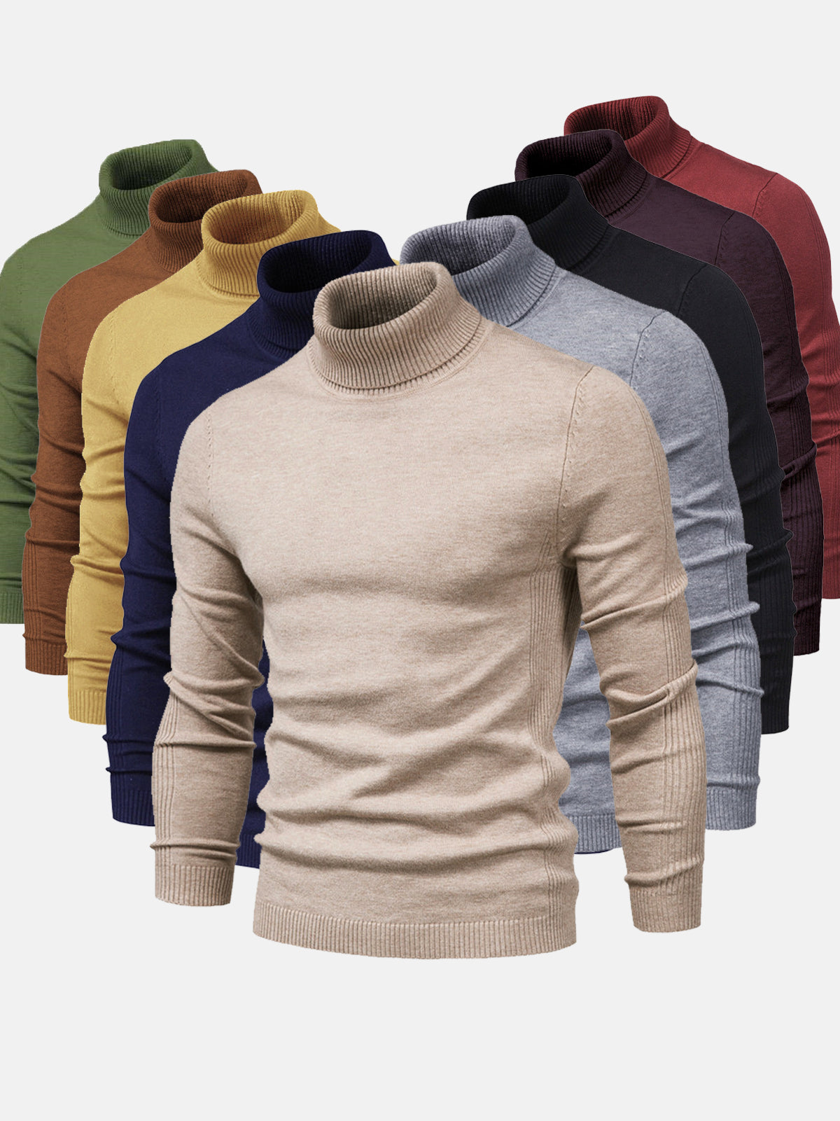 Men's turtleneck jumper, washable