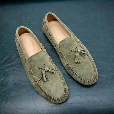 Men's soft sole loafers with tassels - Alessio