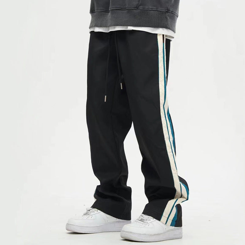 George - Draping Wide Leg Straight Pants Men