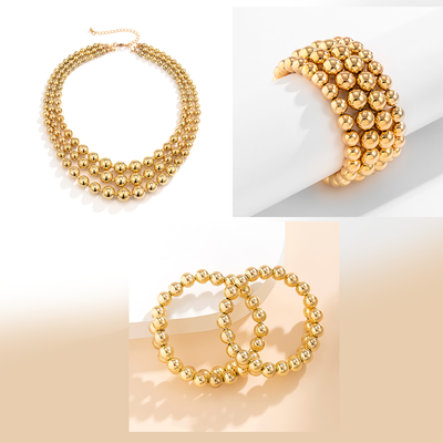 Amelie - Elegant pelline chic necklace set