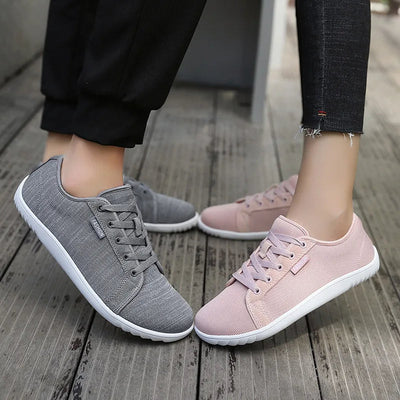 Unisex breathable sneakers with non-slip sole pastel pink - Elina