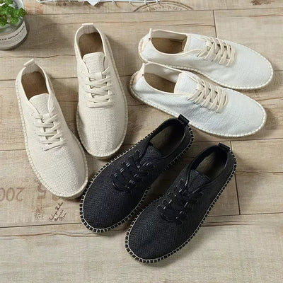 Men's casual style breathable linen espadrilles - Mauro