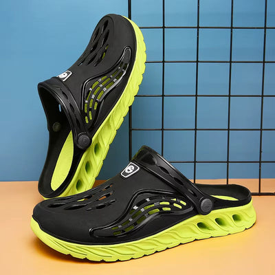 Casual style ventilated unisex rubber clogs - Elias