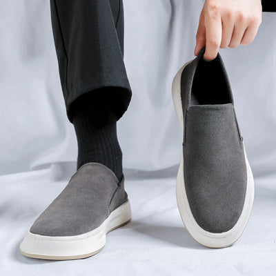 Men's premium suede loafers laceless design - Rodrigo