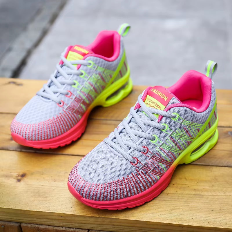 Women's breathable mesh trainers with air sole - Monica