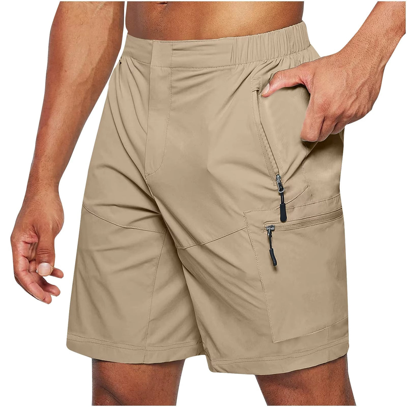Men's shorts technical fabric multi-pockets - Adrian