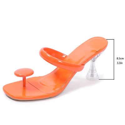 Women's heeled sandals minimalist design elegant style - Julieta