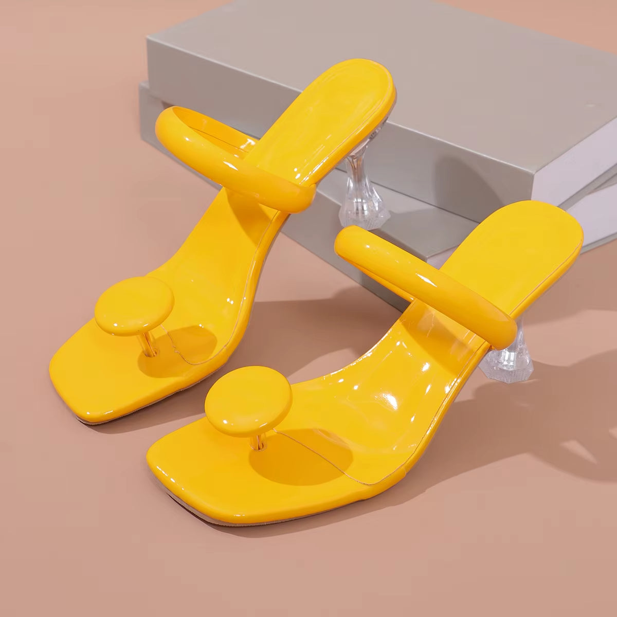 Women's heeled sandals minimalist design elegant style - Julieta