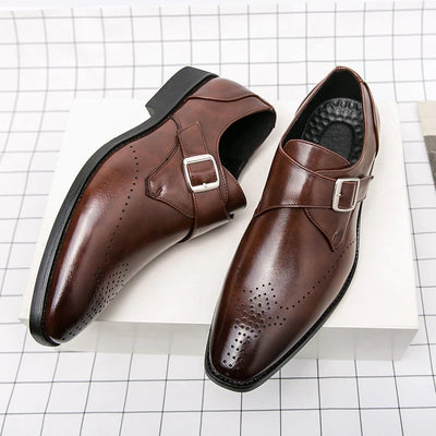 High quality men's leather dress shoes