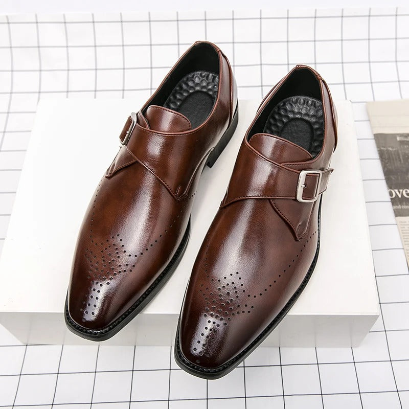 High quality men's leather dress shoes