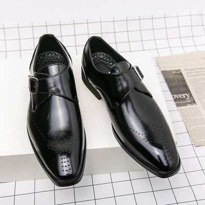 High quality men's leather dress shoes