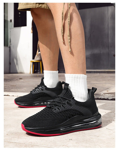 Men's sports shoes in breathable fabric with air chamber sole - Elías