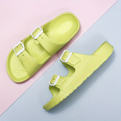 Men's sandal with double buckle