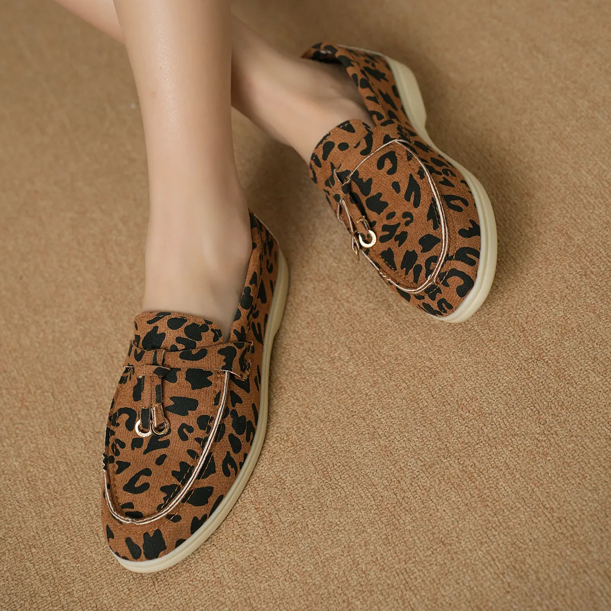 Leopard print loafers - Aurora