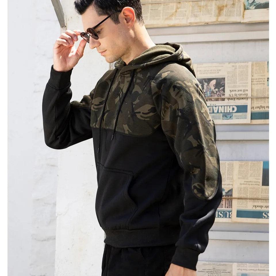Zack - Men's fleece pullover camouflage to slip into