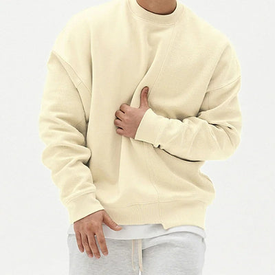 Nathan - Casual men's jumper with round neckline