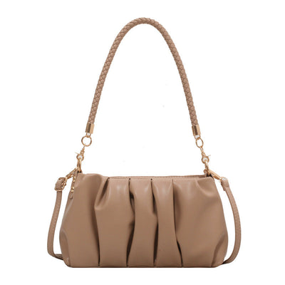 Soft shoulder bag with pleats - Evelina